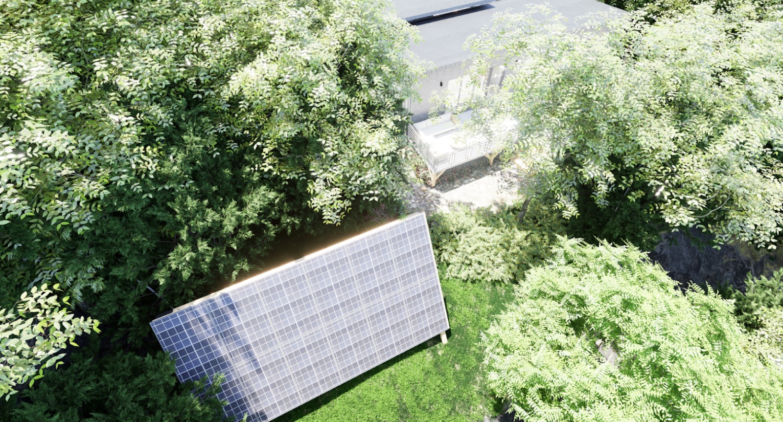 konek azimut energy solar panels from top